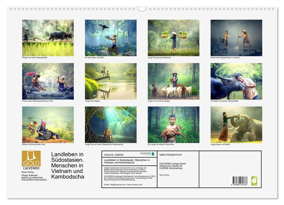 Landleben in Südostasien. Menschen in Vietnam und Kambodscha (CALVENDO Wandkalender 2027)