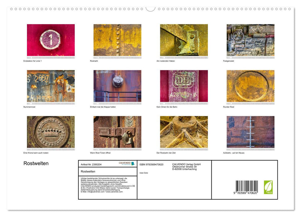 Rostwelten (CALVENDO Premium Wandkalender 2027)