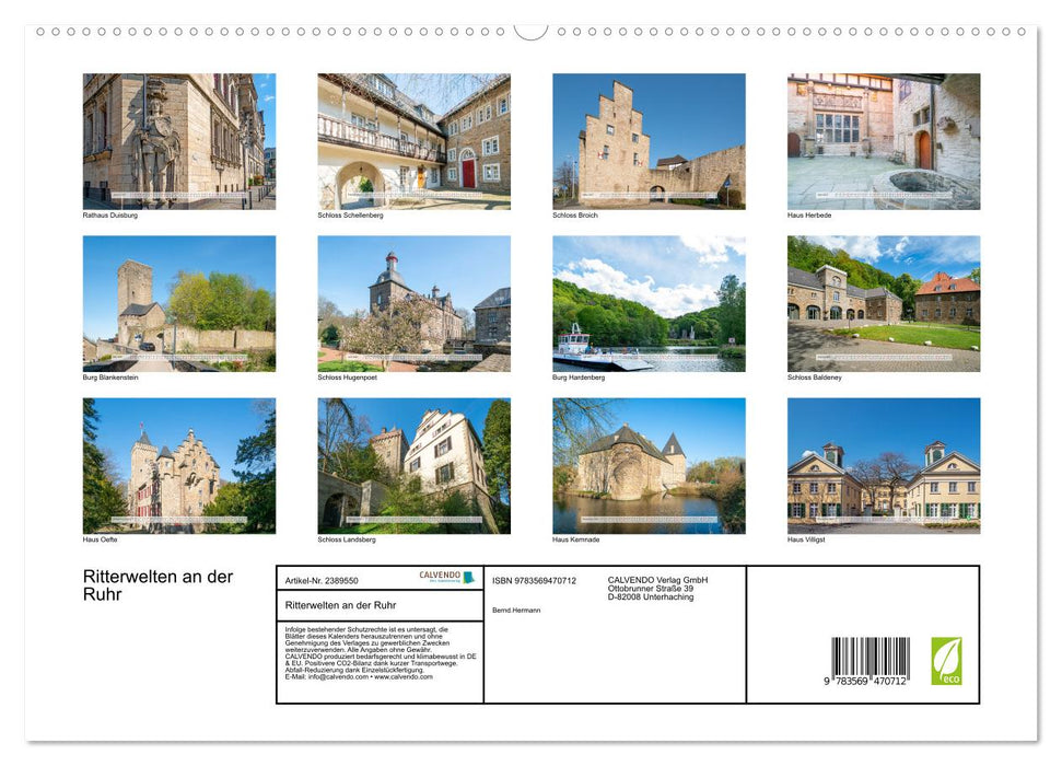 Ritterwelten an der Ruhr (CALVENDO Premium Wandkalender 2027)