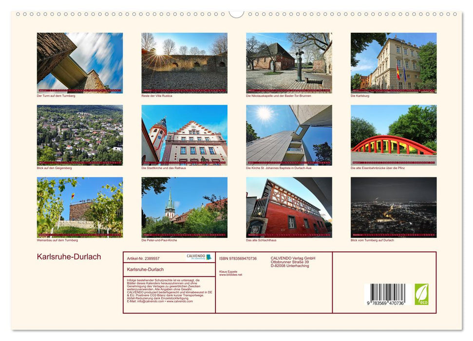 Karlsruhe-Durlach (CALVENDO Premium Wandkalender 2027)