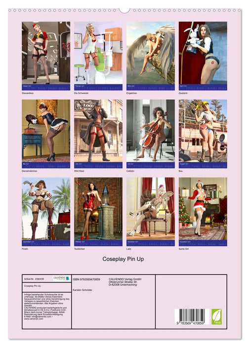 Coseplay Pin Up (CALVENDO Wandkalender 2027)