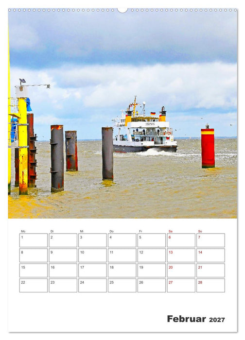 Hallig Hooge - Reiseplaner (CALVENDO Wandkalender 2027)