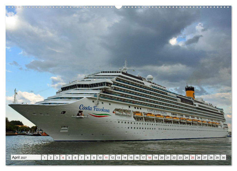 KREUZLINER im Ostseebad Warnemünde (CALVENDO Premium Wandkalender 2027)