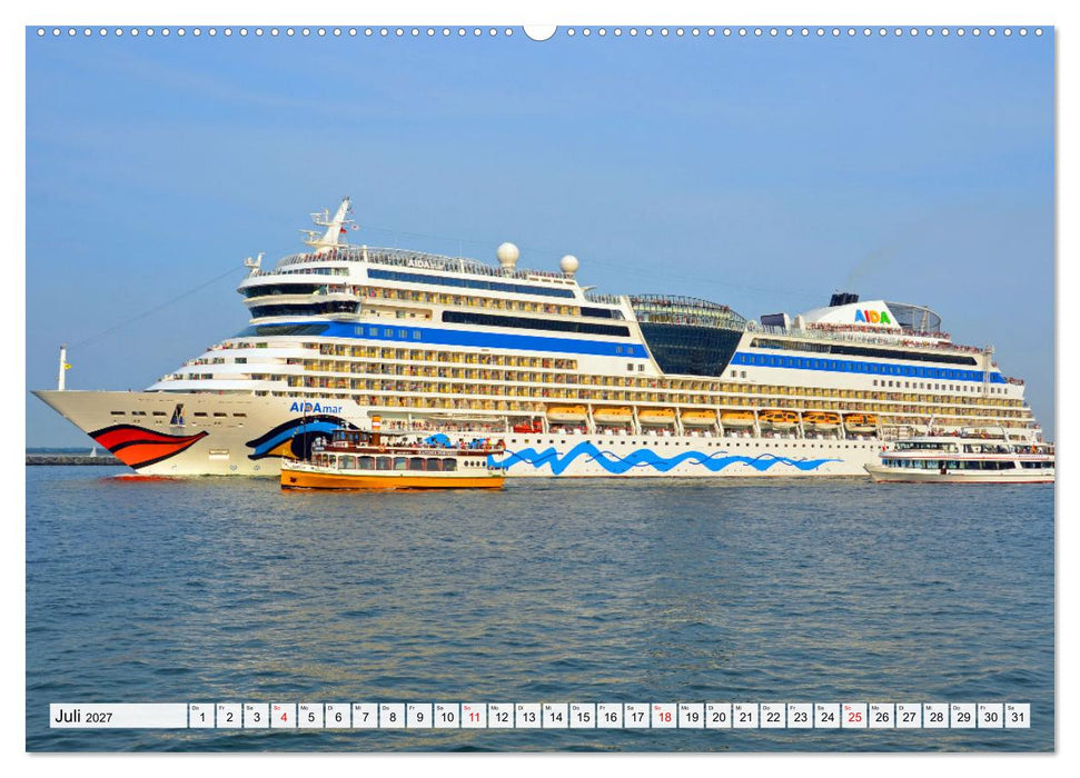 KREUZLINER im Ostseebad Warnemünde (CALVENDO Premium Wandkalender 2027)