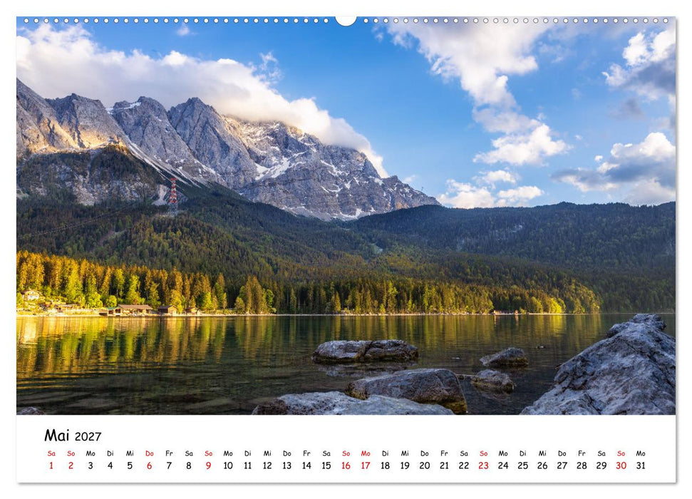 Malerische Seen im bayerischen Voralpenland (CALVENDO Premium Wandkalender 2027)