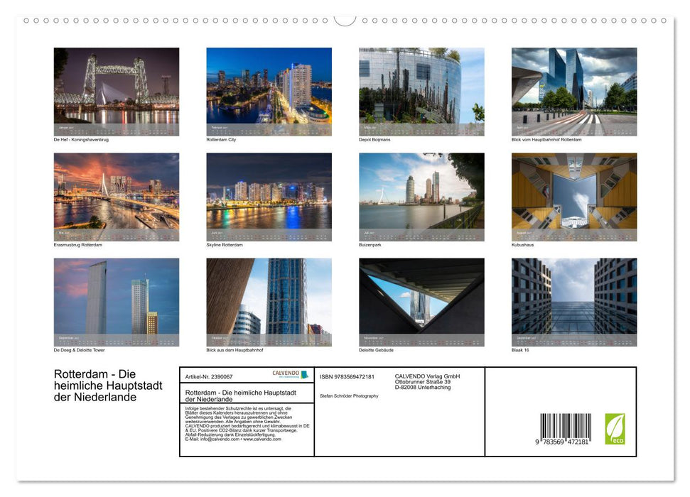Rotterdam - Die heimliche Hauptstadt der Niederlande (CALVENDO Premium Wandkalender 2027)