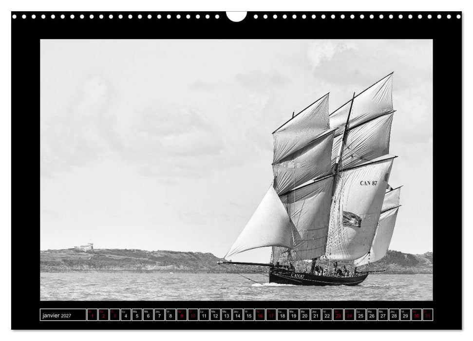 Voiles anciennes (CALVENDO Calendrier mensuel 2027)