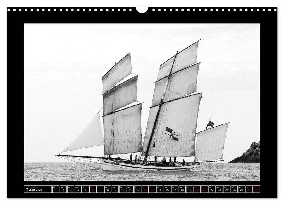 Voiles anciennes (CALVENDO Calendrier mensuel 2027)