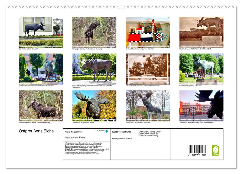 Ostpreußens Elche (CALVENDO Premium Wandkalender 2027)