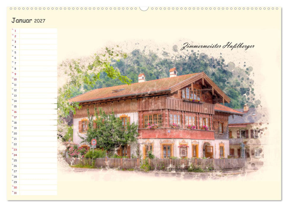 Ruhpolding mein schönes Dorf (CALVENDO Premium Wandkalender 2027)