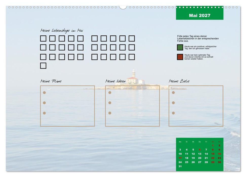 Erlebe mit mir Lebenszeit (CALVENDO Premium Wandkalender 2027)