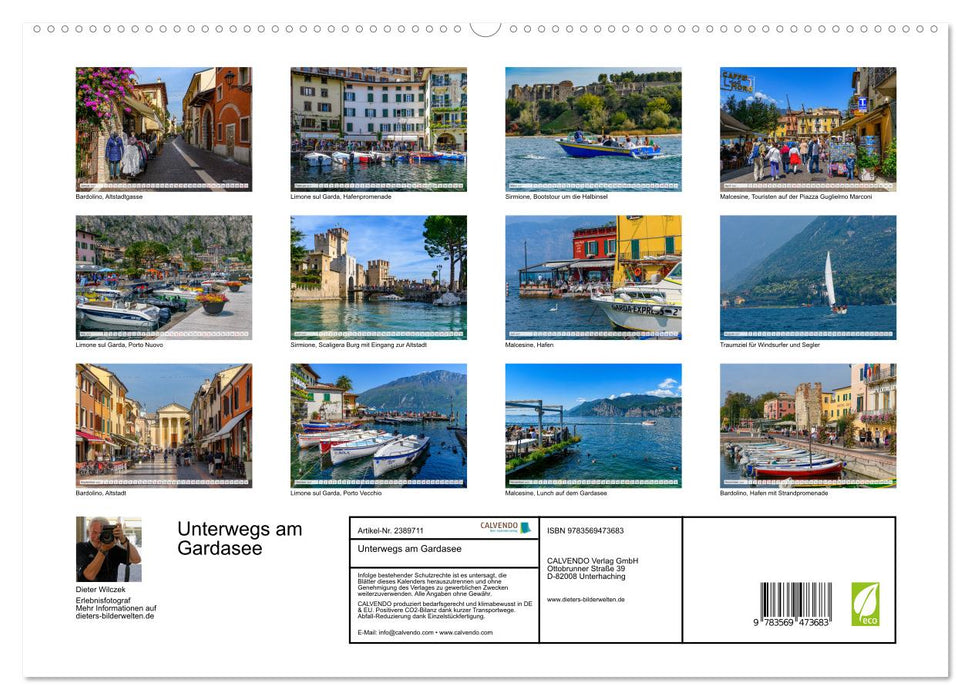 Unterwegs am Gardasee (CALVENDO Wandkalender 2027)