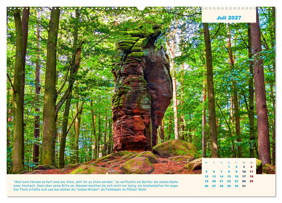 Der Sagenweg und seine Geschichten (CALVENDO Premium Wandkalender 2027)