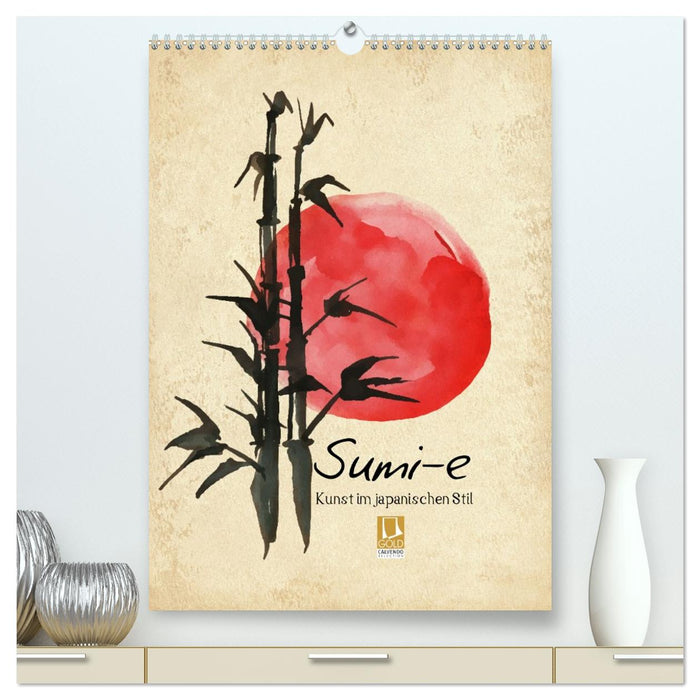 Sumi-e Kunst im japanischen Stil (CALVENDO Premium Wandkalender 2027)