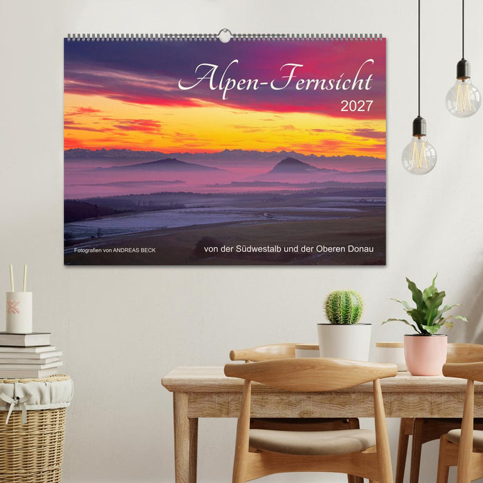 Alpen-Fernsichten von der Südwestalb und Oberen Donau (CALVENDO Wandkalender 2027)