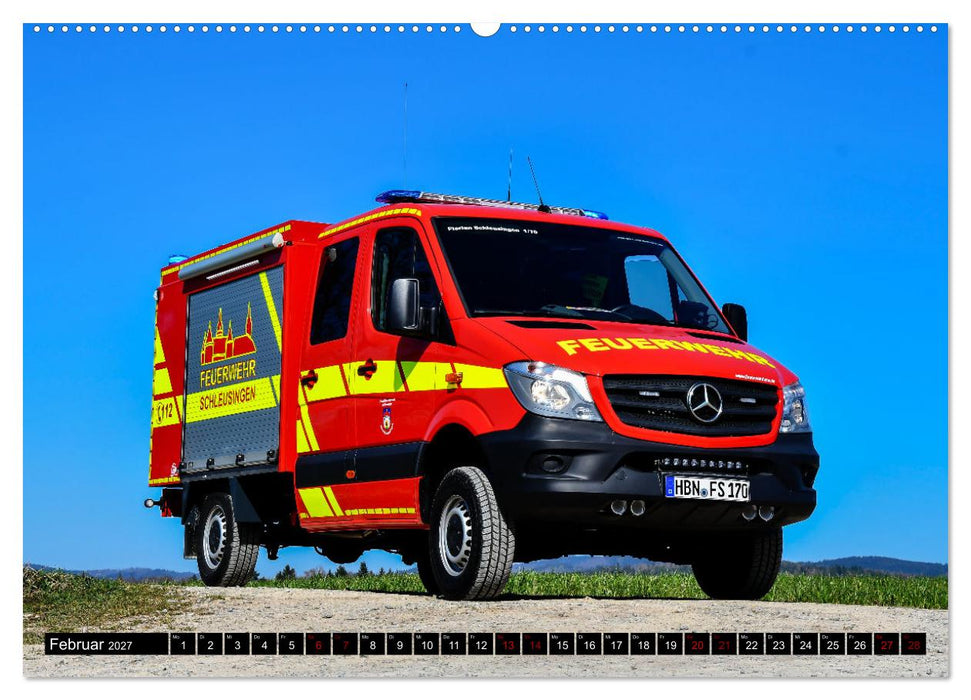 Feuerwehrfahrzeuge (CALVENDO Wandkalender 2027)