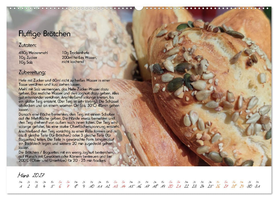 Schmackhaft durchs Jahr (CALVENDO Wandkalender 2027)