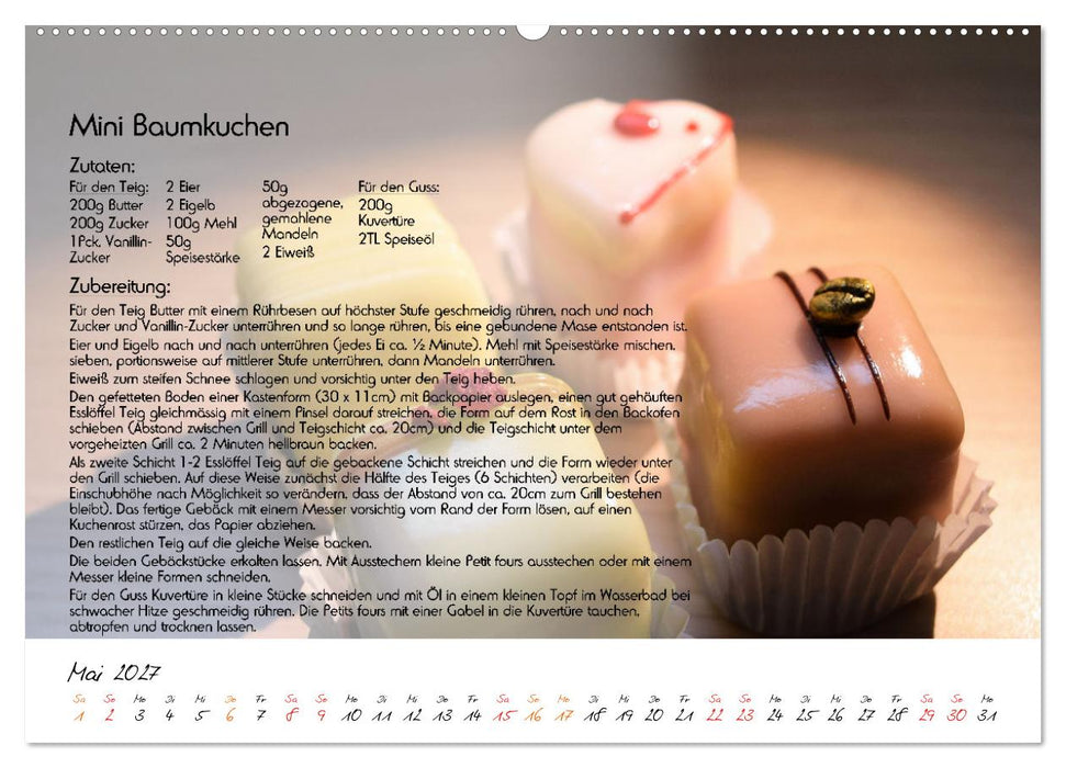 Schmackhaft durchs Jahr (CALVENDO Wandkalender 2027)