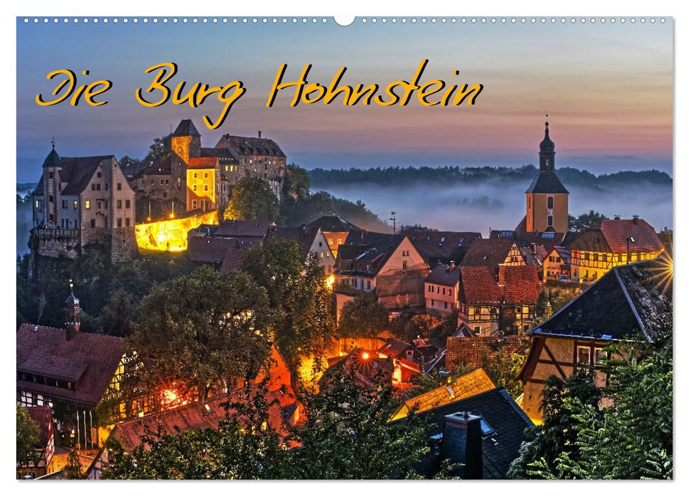 Die Burg Hohnstein im Licht der vier Jahreszeiten (CALVENDO Wandkalender 2027)