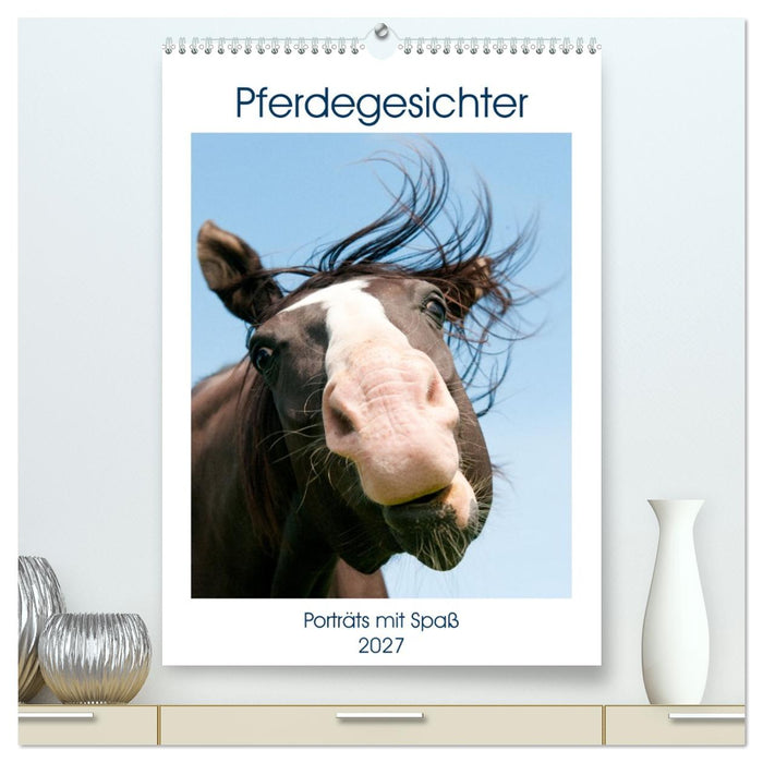 Pferdegesichter - Porträts mit Spaß (CALVENDO Premium Wandkalender 2027)