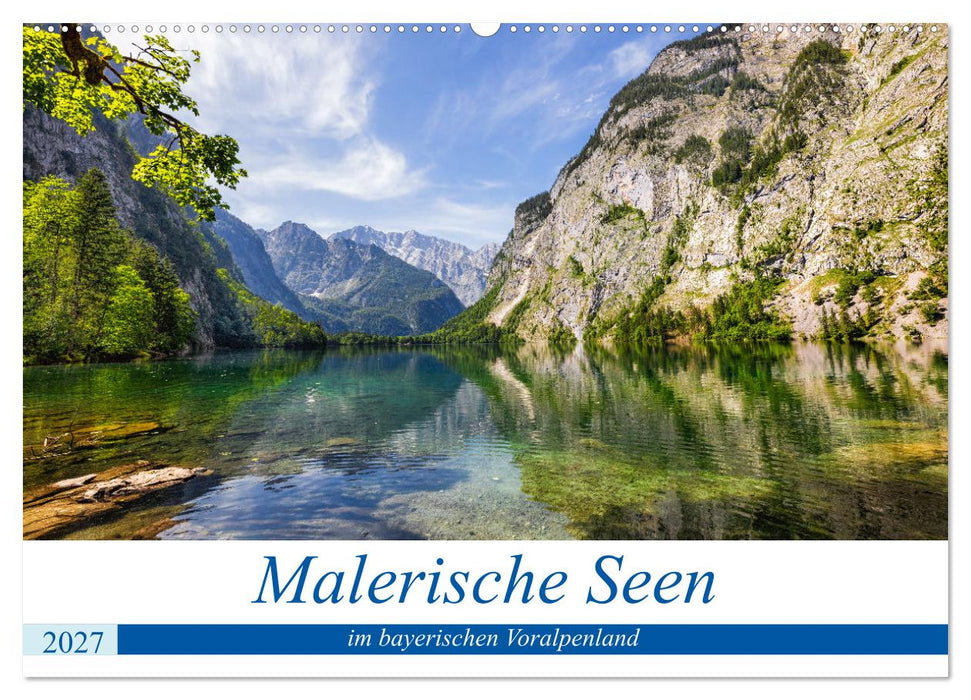 Malerische Seen im bayerischen Voralpenland (CALVENDO Wandkalender 2027)