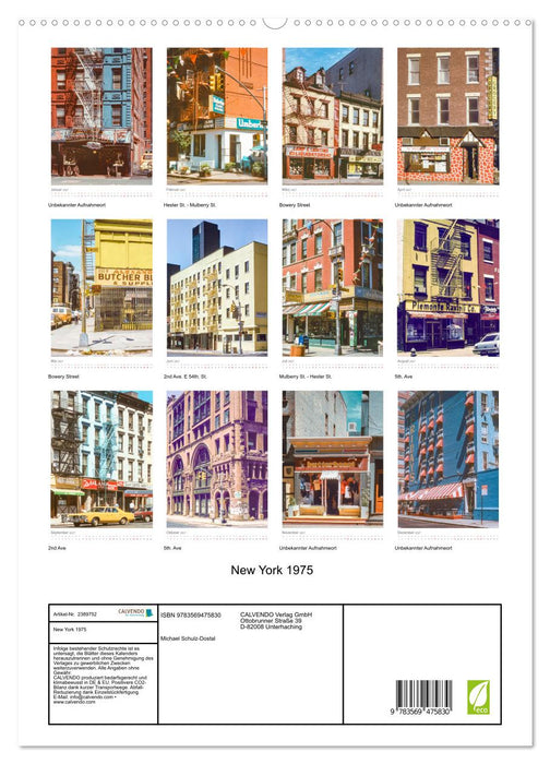 New York 1975 (CALVENDO Premium Wandkalender 2027)