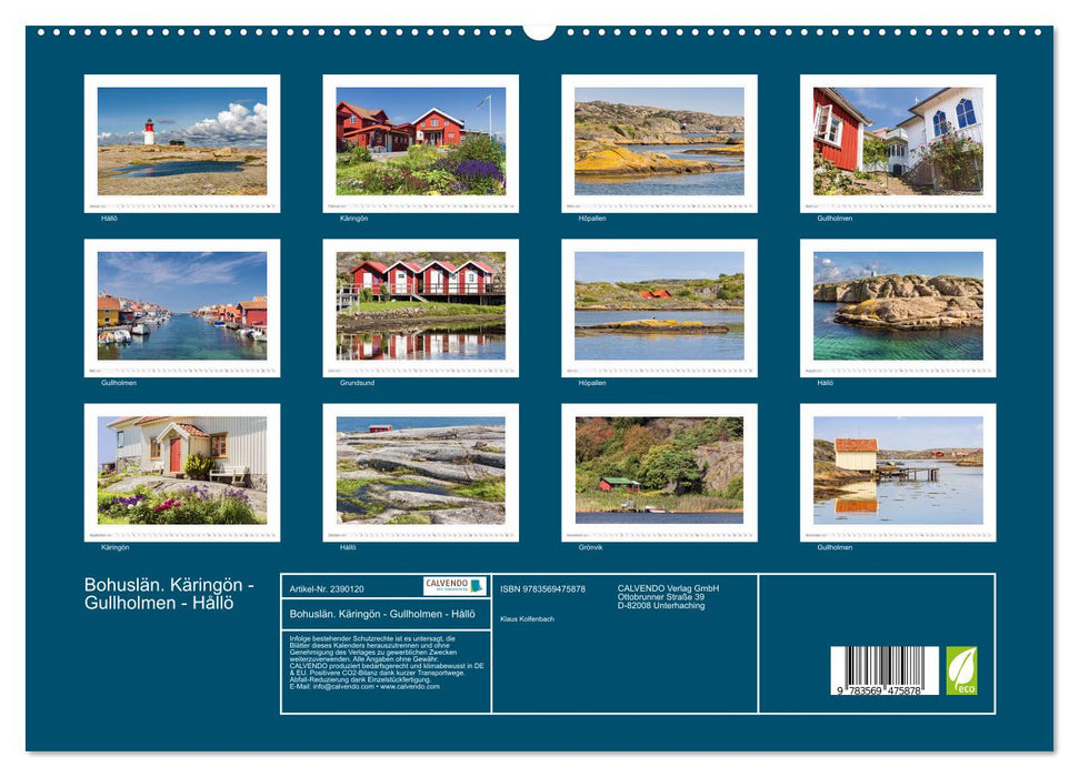 Bohuslän. Käringön - Gullholmen - Hållö (CALVENDO Wandkalender 2027)