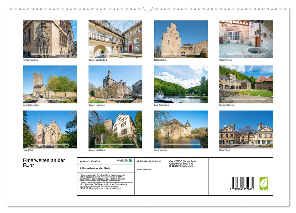 Ritterwelten an der Ruhr (CALVENDO Wandkalender 2027)
