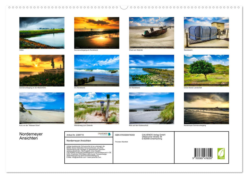 Norderneyer Ansichten (CALVENDO Premium Wandkalender 2027)