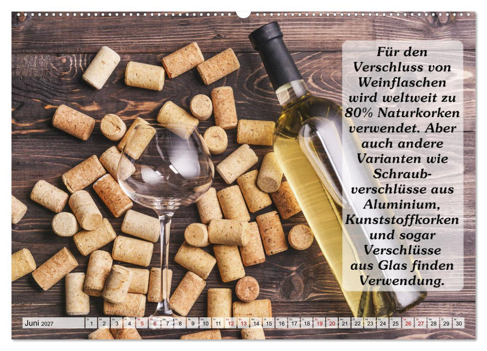 Wissenswertes über Wein (CALVENDO Wandkalender 2027)