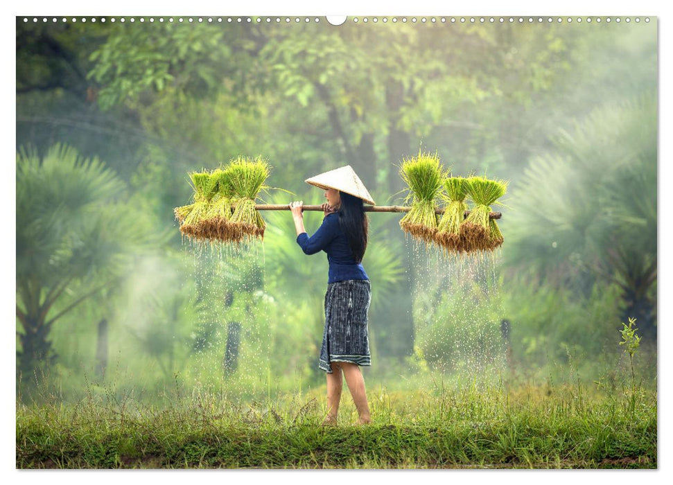 Landleben in Südostasien. Menschen in Vietnam und Kambodscha (CALVENDO Premium Wandkalender 2027)