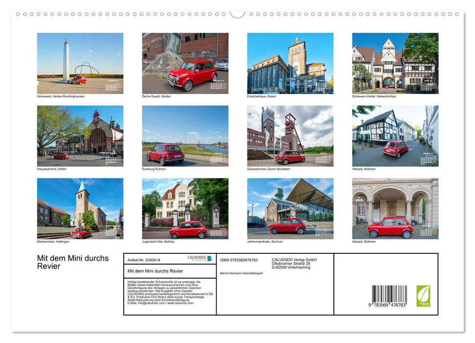 Mit dem Mini durchs Revier (CALVENDO Wandkalender 2027)