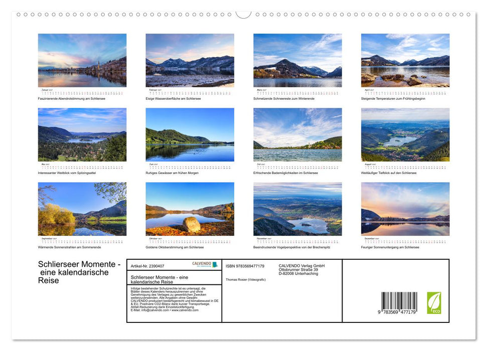 Schlierseer Momente - eine kalendarische Reise (CALVENDO Premium Wandkalender 2027)