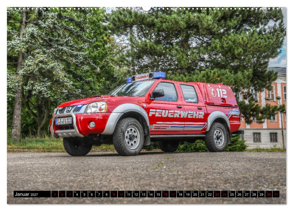 Feuerwehrfahrzeuge (CALVENDO Premium Wandkalender 2027)