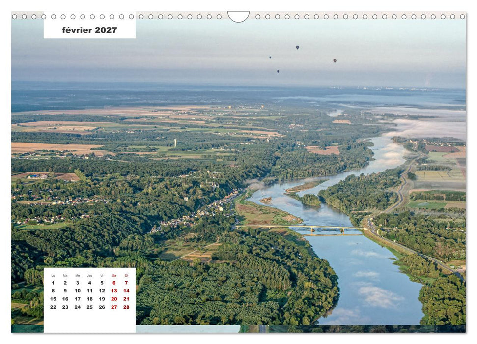 Découverte de la Loire vue du ciel (CALVENDO Calendrier mensuel 2027)