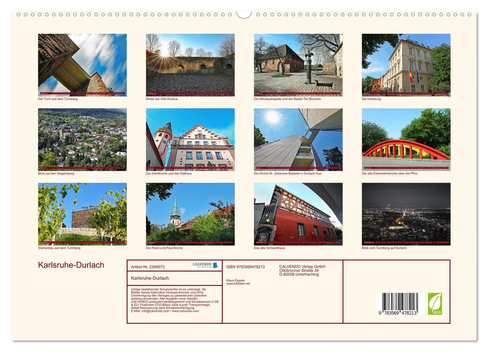 Karlsruhe-Durlach (CALVENDO Wandkalender 2027)