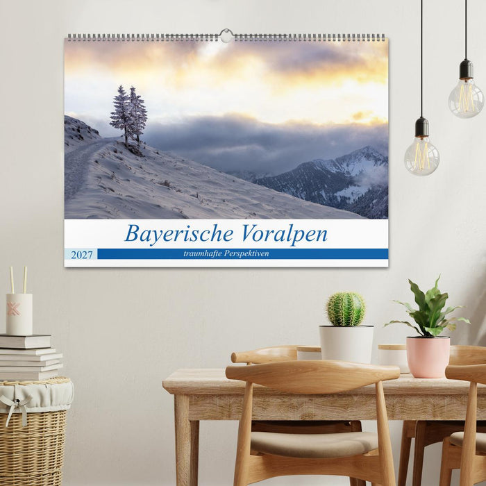Bayerische Voralpen - traumhafte Perspektiven (CALVENDO Wandkalender 2027)