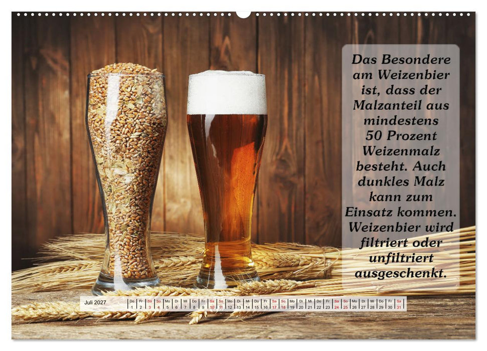 Wissenswertes über Bier (CALVENDO Premium Wandkalender 2027)