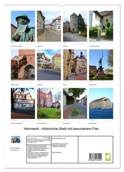 Helmstedt - Historische Stadt mit besonderem Flair (CALVENDO Wandkalender 2027)