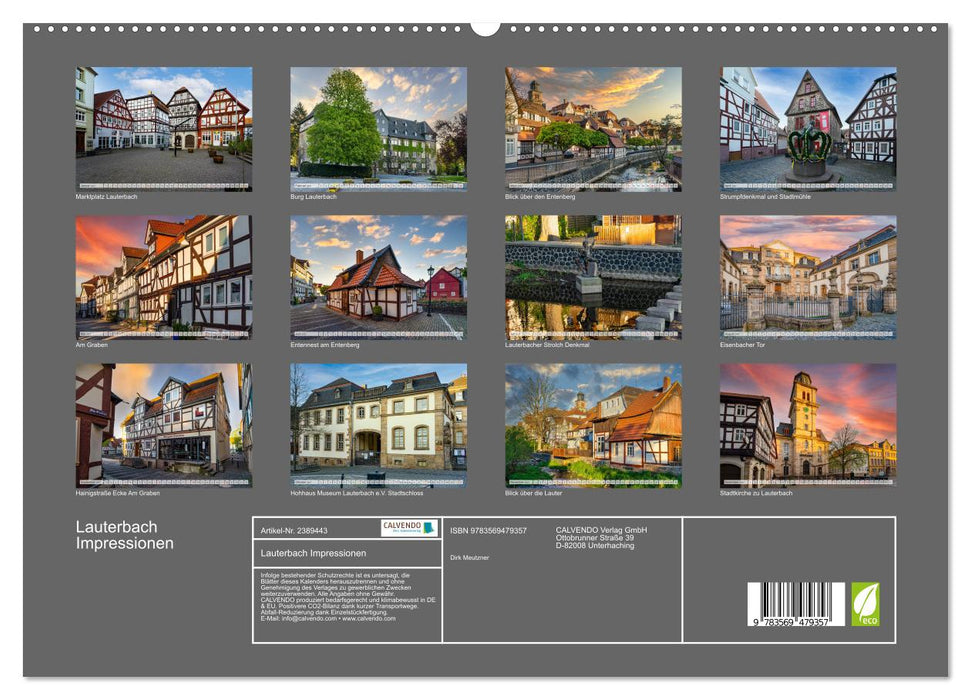 Lauterbach Impressionen (CALVENDO Wandkalender 2027)