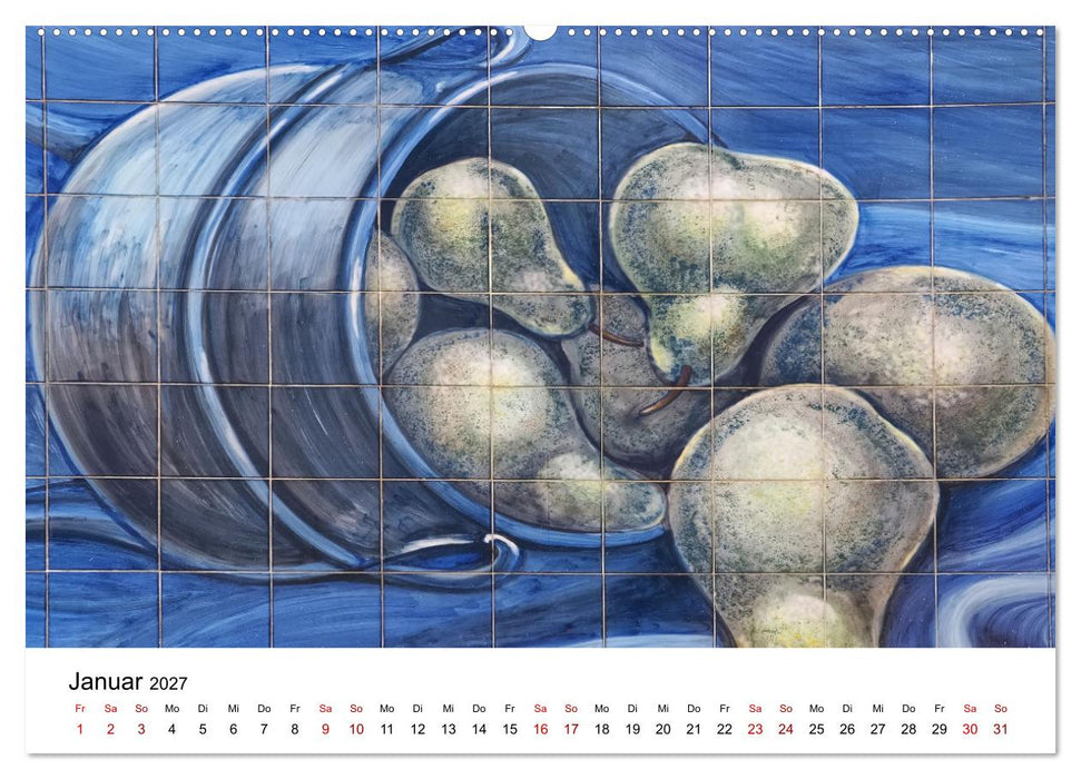 Azulejos - Portugals beliebte Kachel Kunst (CALVENDO Wandkalender 2027)