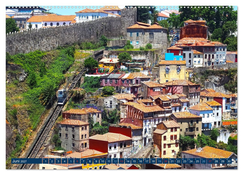 Bom Dia Schönes Porto (CALVENDO Premium Wandkalender 2027)
