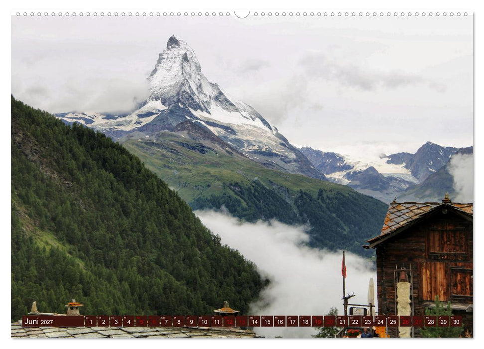 Bergwelt Zermatt (CALVENDO Wandkalender 2027)
