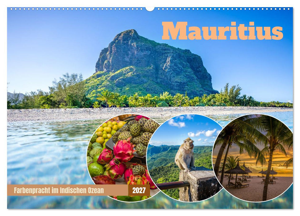 Mauritius - Farbenpracht im Indischen Ozean (CALVENDO Wandkalender 2027)
