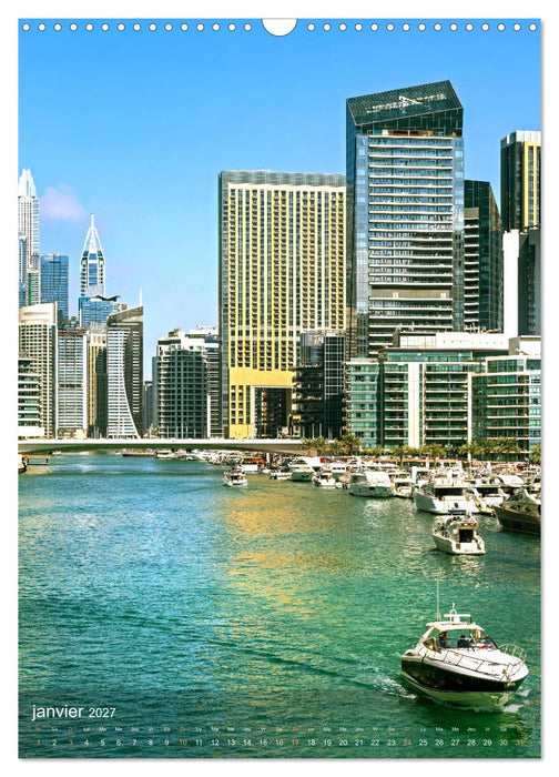 Émirats Arabes Unis – Points forts urbains (CALVENDO Calendrier mensuel 2027)