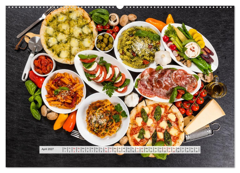 Mediterrane Küche - Gesund & Lecker (CALVENDO Wandkalender 2027)