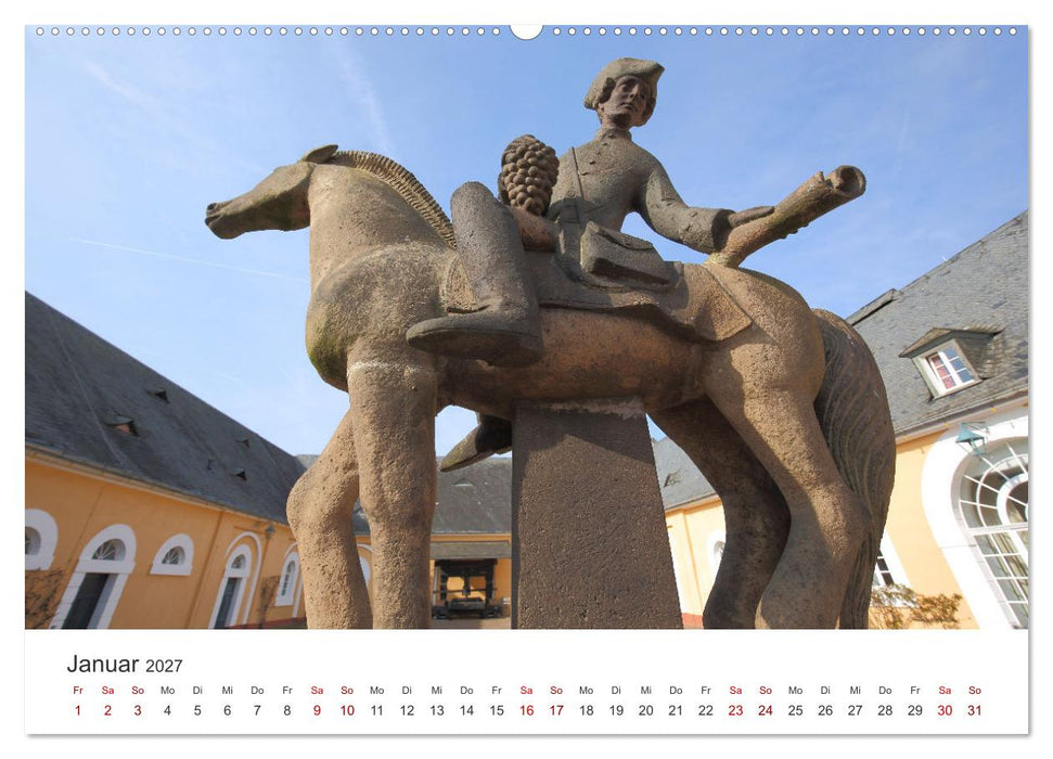 Rheingau - Land des Weines und der Bauwerks (CALVENDO Premium Wandkalender 2027)