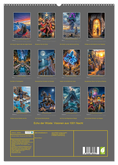Echo der Wüste: Visionen aus 1001 Nacht (CALVENDO Premium Wandkalender 2027)