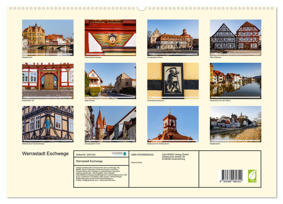Werrastadt Eschwege (CALVENDO Premium Wandkalender 2027)