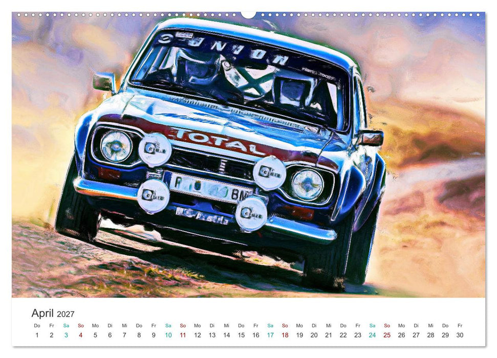 Kultautos - Capri und Escort (CALVENDO Wandkalender 2027)